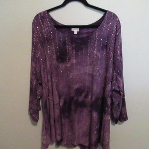 Purple AVENUE tunic top.